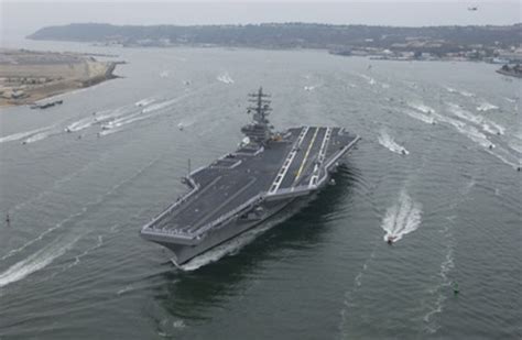 USS Ronald Reagan at its home port