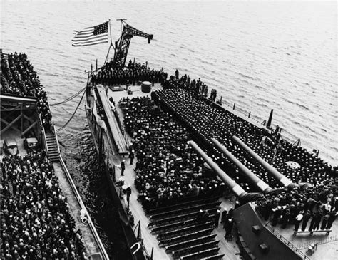 USS Washington BB-56 ceremonial