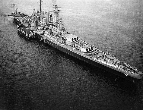 USS Washington BB-56 during World War II