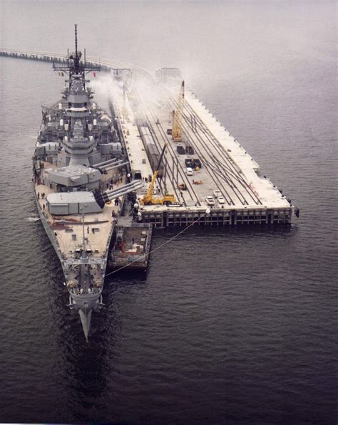 USS Wisconsin naval guns