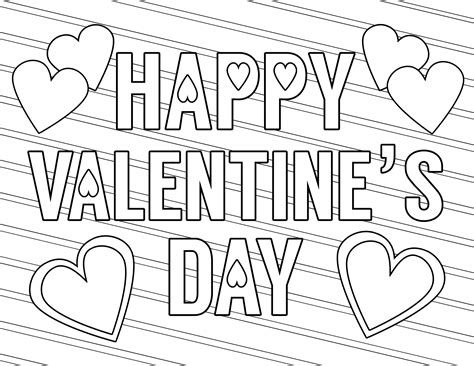 Valentine coloring pages with quotes