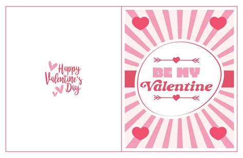 Valentine's Day card printable templates