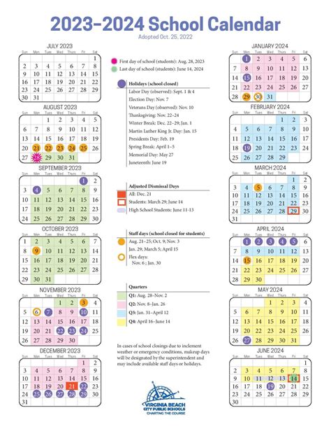 VBCPS Calendar Image 1