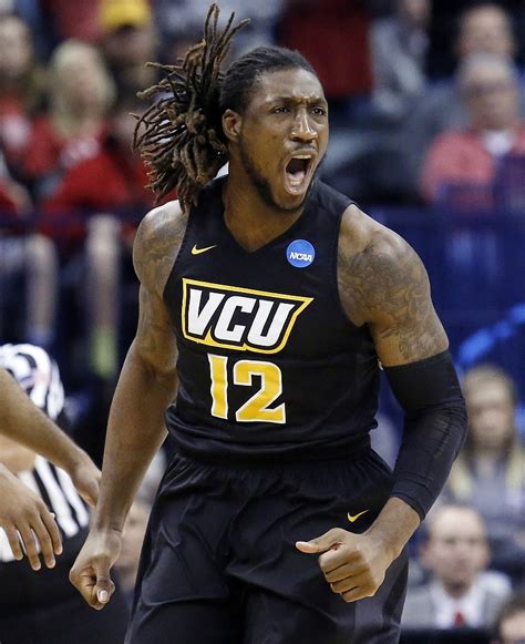 VCU basketball player in action