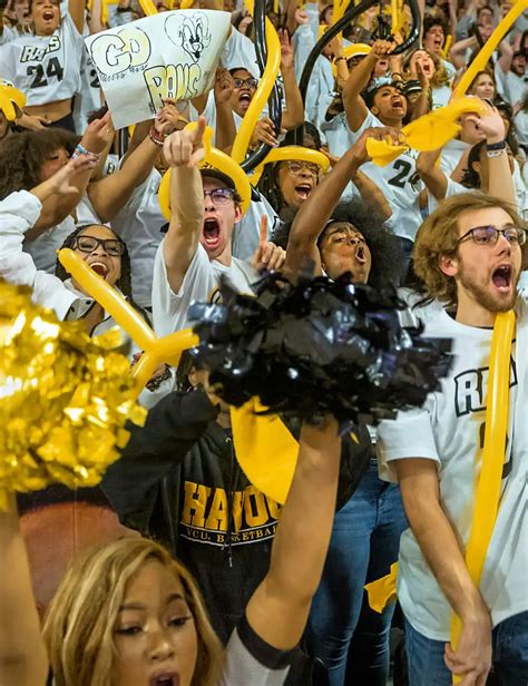 VCU fans cheering during a game