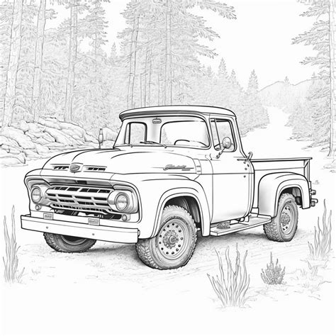 Vintage car coloring pages