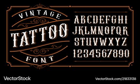 Vintage Fonts For Tattoos