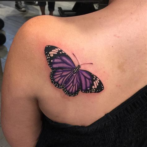 Violet butterfly tattoos