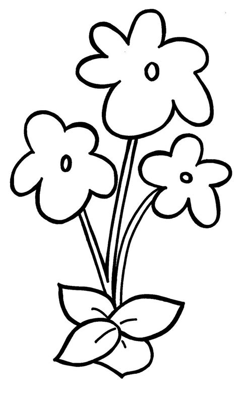 Violet Flower Coloring Page