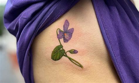 Violet tattoo ideas for inspiration