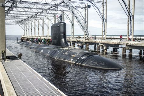 Virginia-class submarine undergoing upgrades