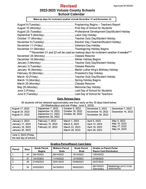 Volusia County Schools Calendar Image 10