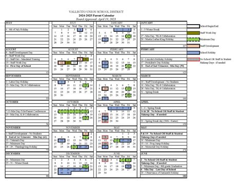 VUSD Calendar Best Practices