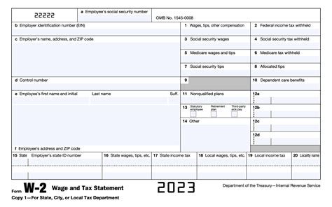 W2 form example