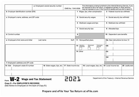 W2 form printable template image 5