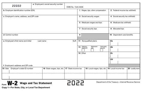 W2 form template distribution