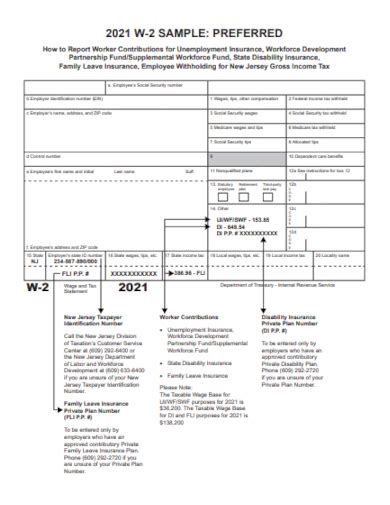 W2 template sample