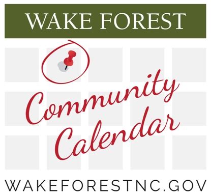 Wake Forest Calendar and Community Engagement