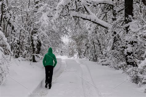 Walking in snow