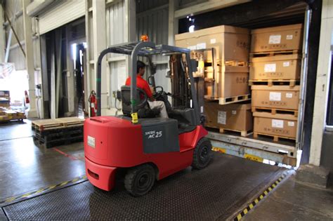 Warehouse Specialist Using Forklift