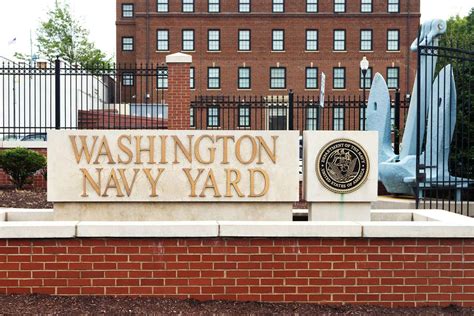 Nighttime view of the Navy Yard