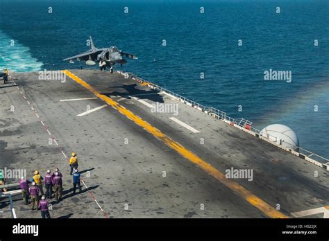 The flight deck of a Wasp-class ship