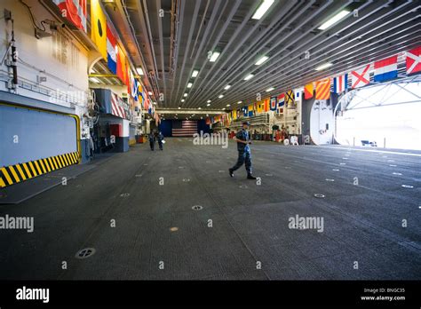 The hangar of a Wasp-class ship