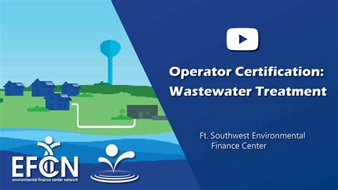 Wastewater treatment certification