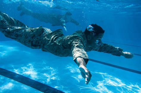 Water Survival Training in Marine Training