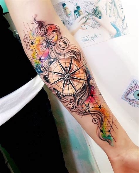 Watercolor Forearm Tattoos