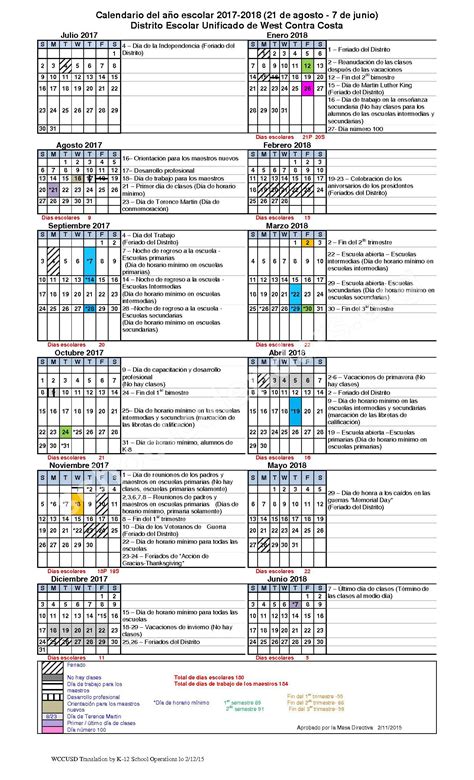 WCCUSD School Calendar Planning Tips