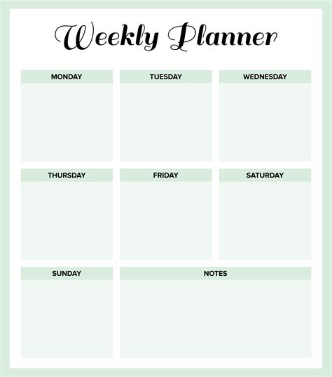 Weekly Planner PDF