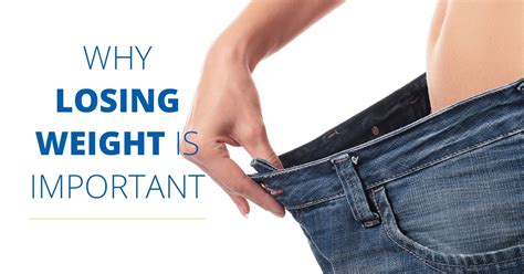 Weight loss importance