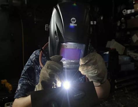 Welder at work