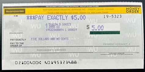 Western Union Money Order