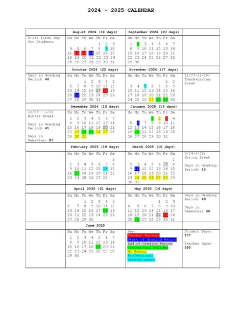 Westerville City Schools Calendar Image 2