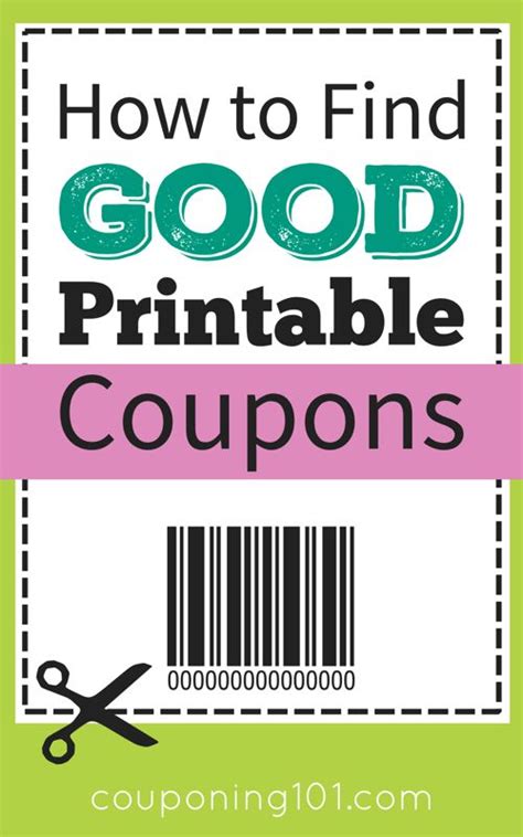 Where to find printable coupons