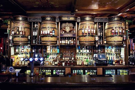 Interior of a whiskey bar