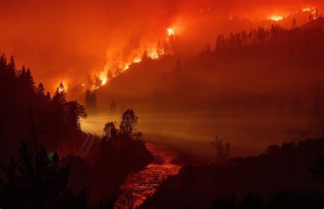 Firefighters containing the La Wildfire