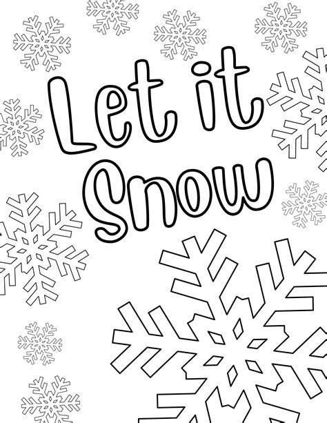 Winter Coloring Page Printables