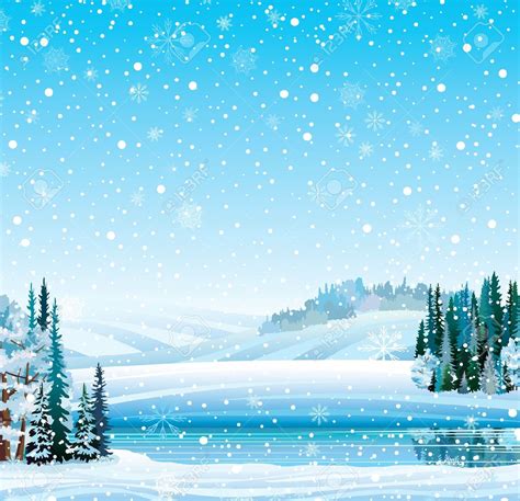 Winter scenery clipart