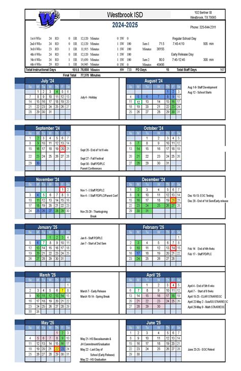 Wisd School Calendar Image 2