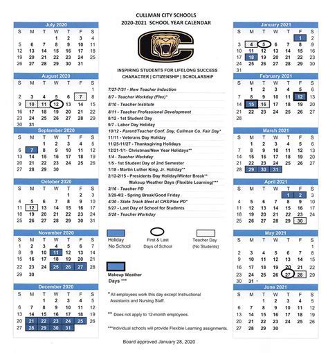 WJCC Calendar Structure