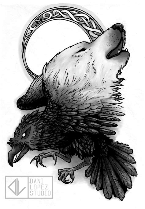 Wolf Raven Art