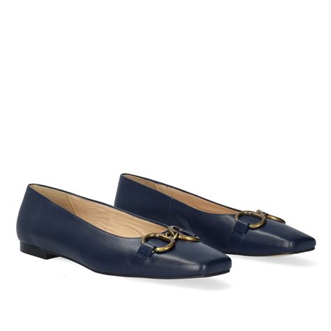 Womens Navy Flats Shoes