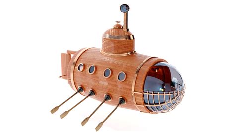 A wooden submarine from the 18th century