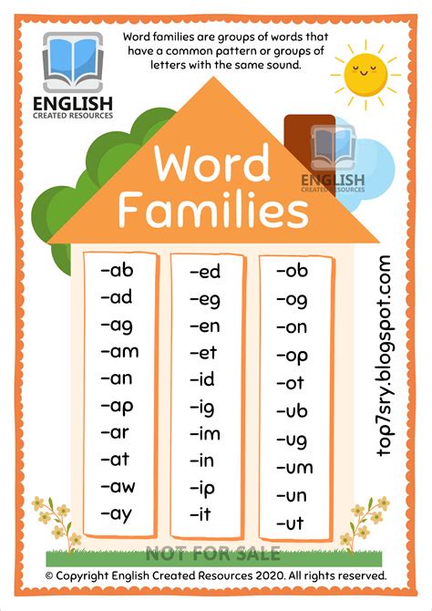 Word families are fun to explore