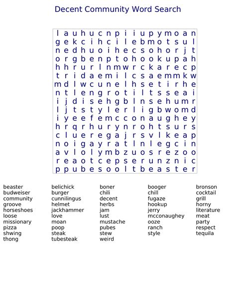 Description of Word Puzzle Communities