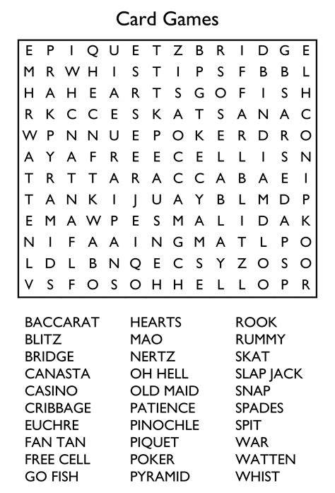 word puzzle prints example