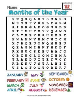 Word Search Pdf Printable Example 6